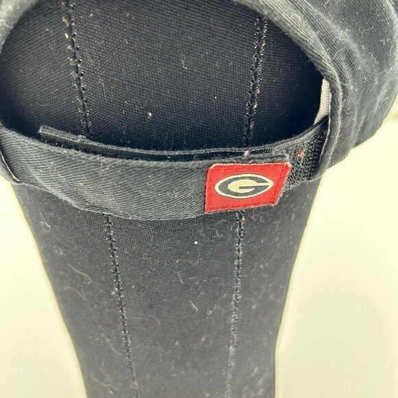 Captivating Headgear Licensed Georgia Bulldog Adjustable Black Cap Embroidered - Picture 4 of 7